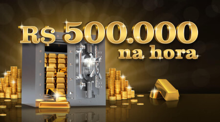 Capa do RaspaTurbo 500 mil na Hora. Ache 3 símbolos e ganhe até meio milhão de reais.