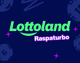 Capa do Raspaturbo Lottoland. Jogo online de resultado instantâneo exclusivo da Lottoland Cassino.